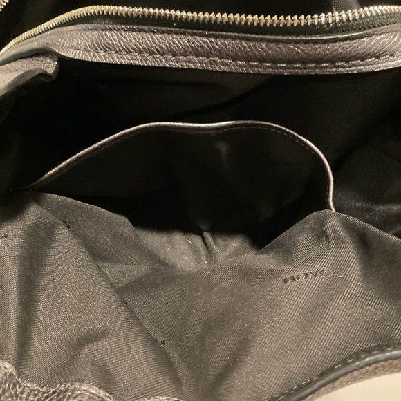 Coach Pewter Leather Women's Bag - Picture 9 of 16